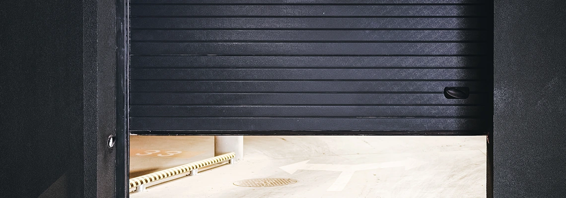 Residential Black Garage Door Installation in Margate, FL